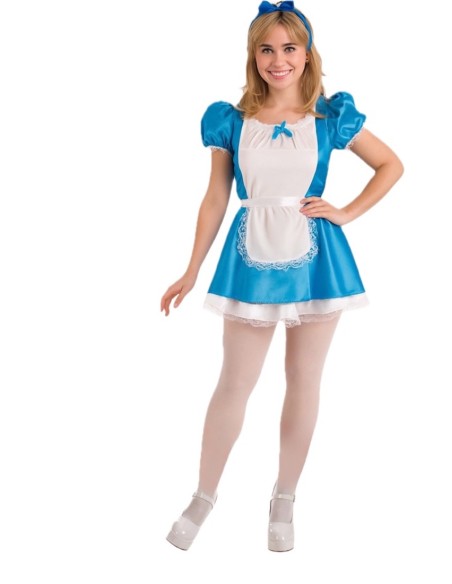 Fantasia de Alice Tamanho M - de alta qualidade, ideal para carnaval, festas temáticas e eventos especiais
